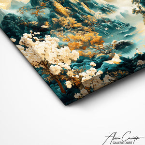 TABLEAU TRIPTYQUE MONTAGNE Alessio Cacciatore