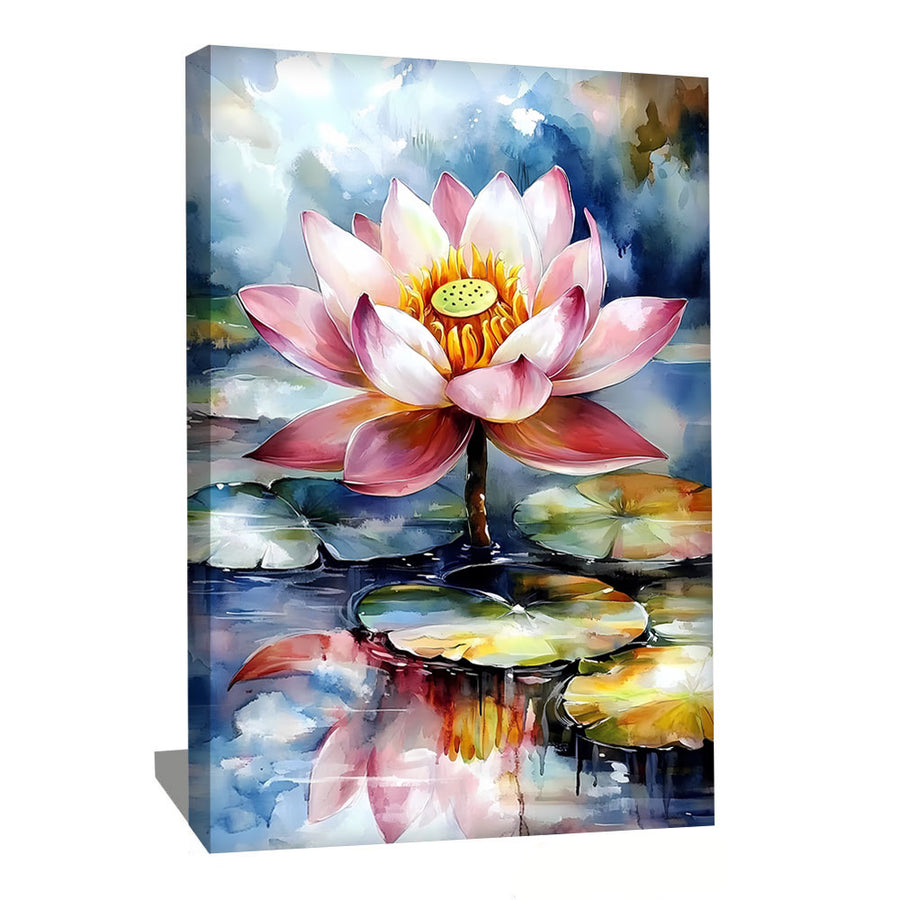 Tableau Lotus Abstrait
