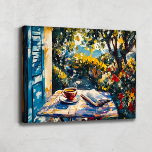 TABLEAU TASSE DE CAFÉ ABSTRAIT