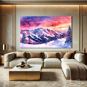 Tableau Neige Montagne