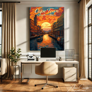 tableau paysage afrique