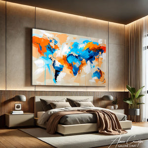 Tableau Mappemonde XXL