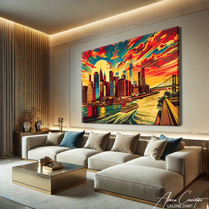 Tableau Peinture Moderne New York