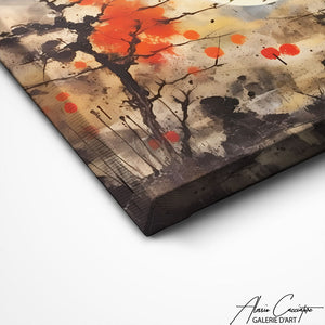 TABLEAU PEINTURE JAPONAIS Alessio Cacciatore