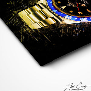 TABLEAU ROLEX PEINTURE Alessio Cacciatore