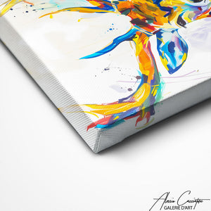 TABLEAU CERF MULTICOLORE Alessio Cacciatore