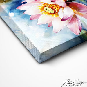 TABLEAU LOTUS ABSTRAIT Alessio Cacciatore
