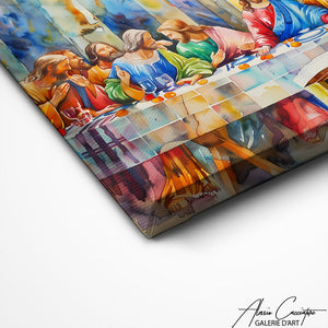 TABLEAU JÉSUS APÔTRES Alessio Cacciatore