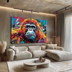 tableau gorille peinture