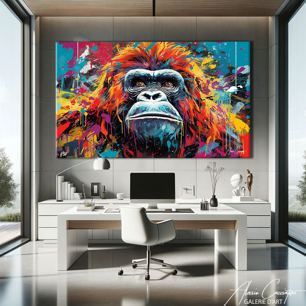 tableau gorille street art