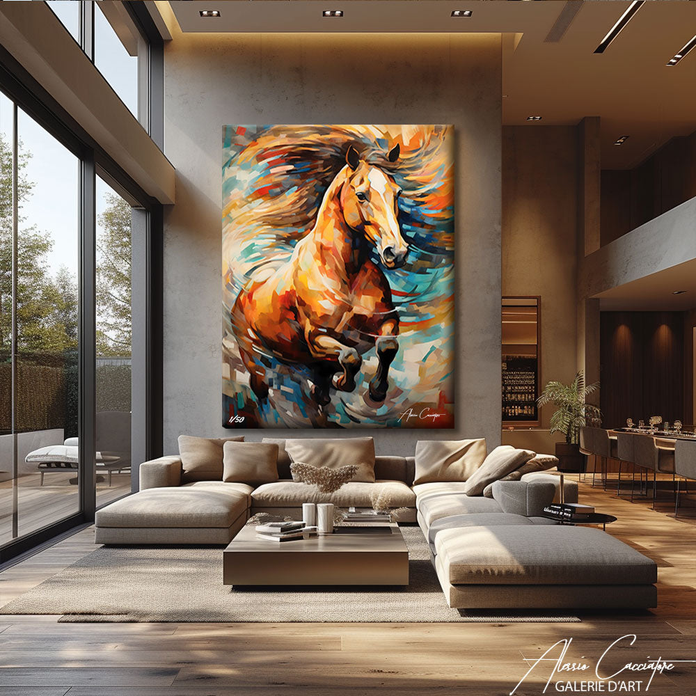 Tableau Cheval moderne