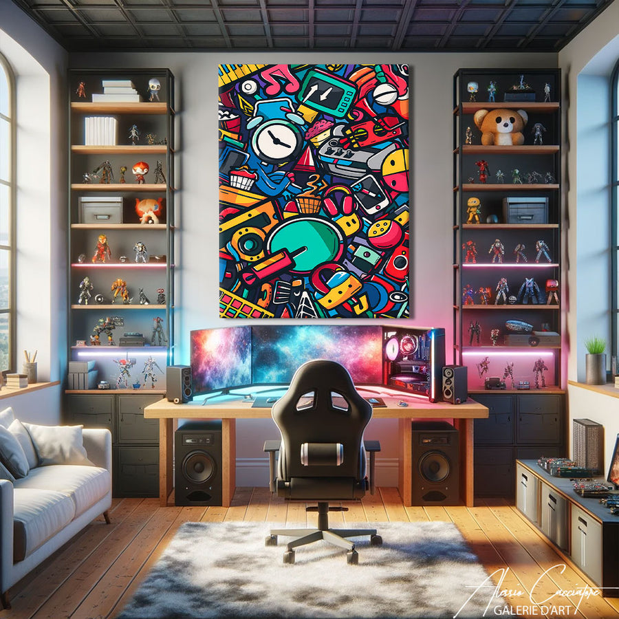TABLEAU POP ART FUNKY – mise en situation