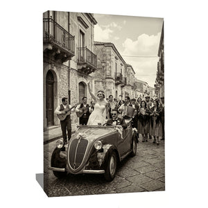 TABLEAU PHOTOGRAPHIE NOIR ET BLANC ITALIE