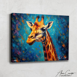 tableau girafe coloré