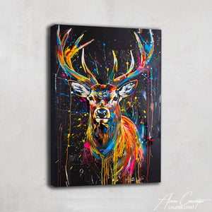 Tableau Cerf Coloré