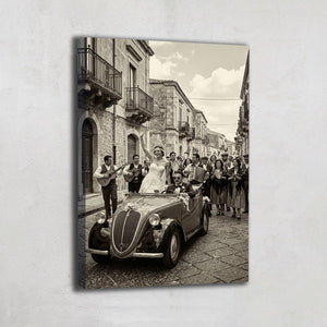 TABLEAU PHOTOGRAPHIE NOIR ET BLANC ITALIE