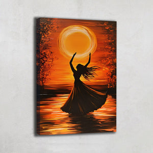 TABLEAU COUCHER DE SOLEIL SILHOUETTE