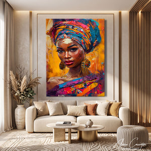 TABLEAU AFRICAIN CONTEMPORAIN