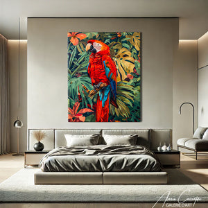 TABLEAU PERROQUET TROPICAL Alessio Cacciatore