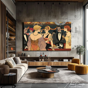 Tableau Art Déco Abstrait