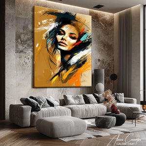 tableau femme abstrait