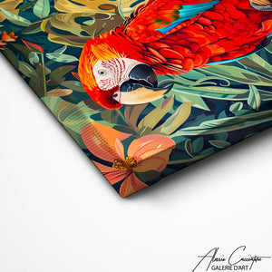 TABLEAU PERROQUET TROPICAL Alessio Cacciatore