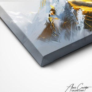 TABLEAU NEIGE MONTAGNE Alessio Cacciatore