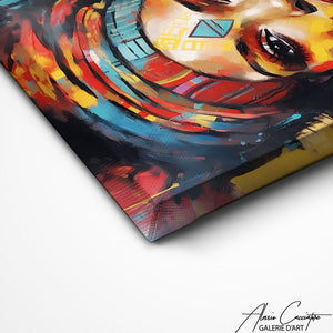 TABLEAU FEMME AFRICAINE COULEUR Alessio Cacciatore