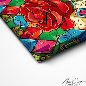 TABLEAU ROSE MODERNE AlessioCacciatore