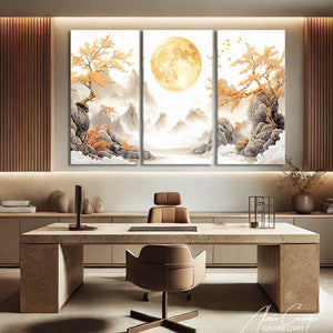 TABLEAU TRIPTYQUE BLANC Alessio Cacciatore