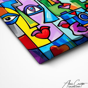 TABLEAU COLORÉ CONTEMPORAIN Alessio Cacciatore