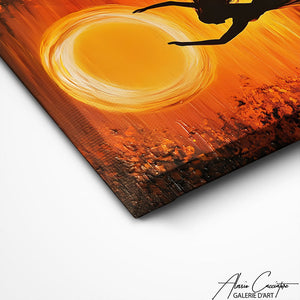 TABLEAU COUCHER DE SOLEIL SILHOUETTE Alessio Cacciatore