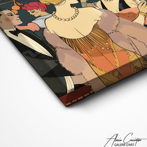 TABLEAU ART DÉCO VINTAGE Alessio Cacciatore