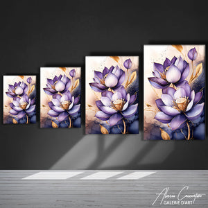 TABLEAU AVEC FLEUR DE LOTUS Alessio Cacciatore