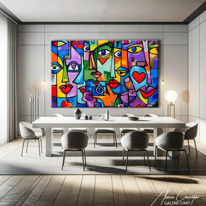 TABLEAU COLORÉ CONTEMPORAIN