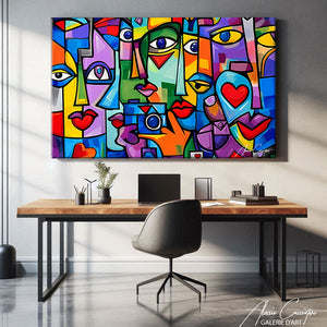 TABLEAU COLORÉ CONTEMPORAIN