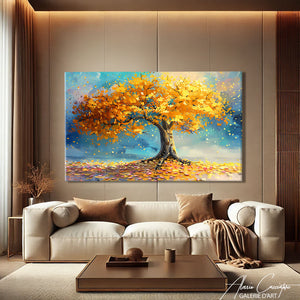 TABLEAU ARBRE DE VIE DORE