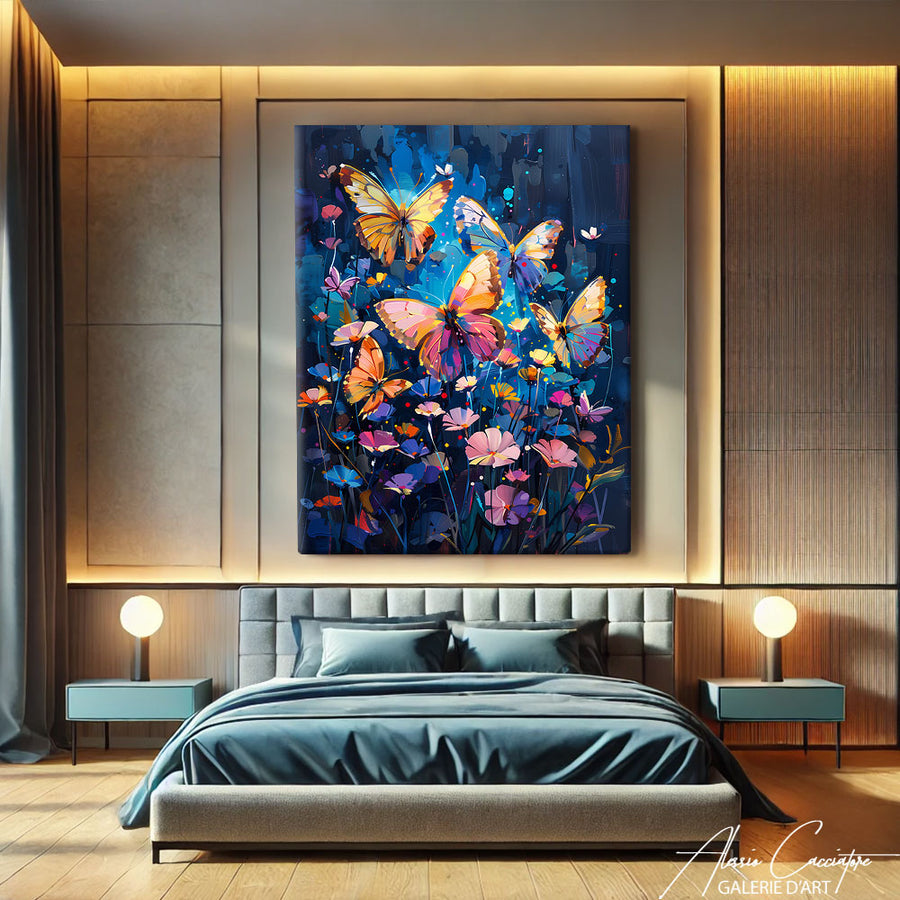 Peinture Papillons Acrylique – mise en situation