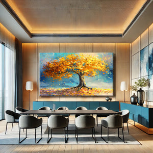 TABLEAU ARBRE DE VIE OR