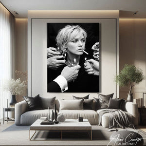 TABLEAU NOIR ET BLANC FÉMININ