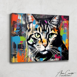 tableau chat street art