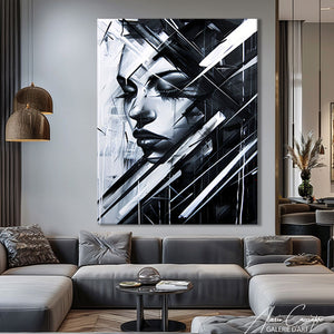 Tableau Femme Noir et Blanc
