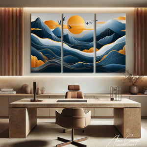 Tableau Triptyque Moderne