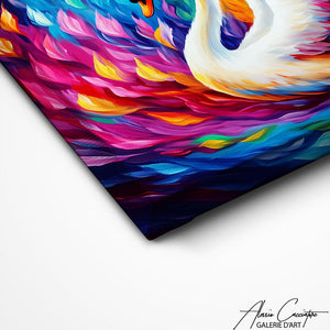 TABLEAU D’OISEAU COLORÉ Alessio Cacciatore