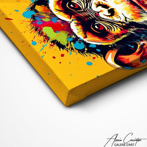 TABLEAU SINGE ORANGE Alessio Cacciatore