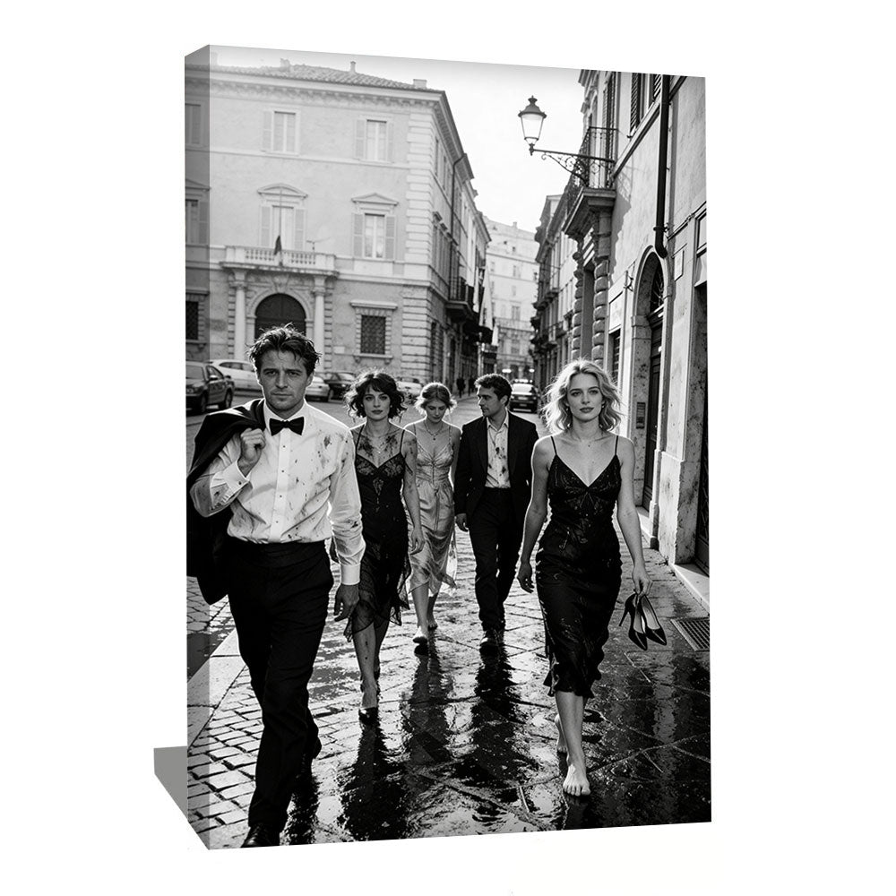 TABLEAU PHOTO NOIR ET BLANC RÉTRO