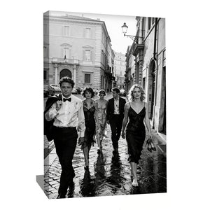 TABLEAU PHOTO NOIR ET BLANC RÉTRO