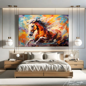 tableau cheval moderne