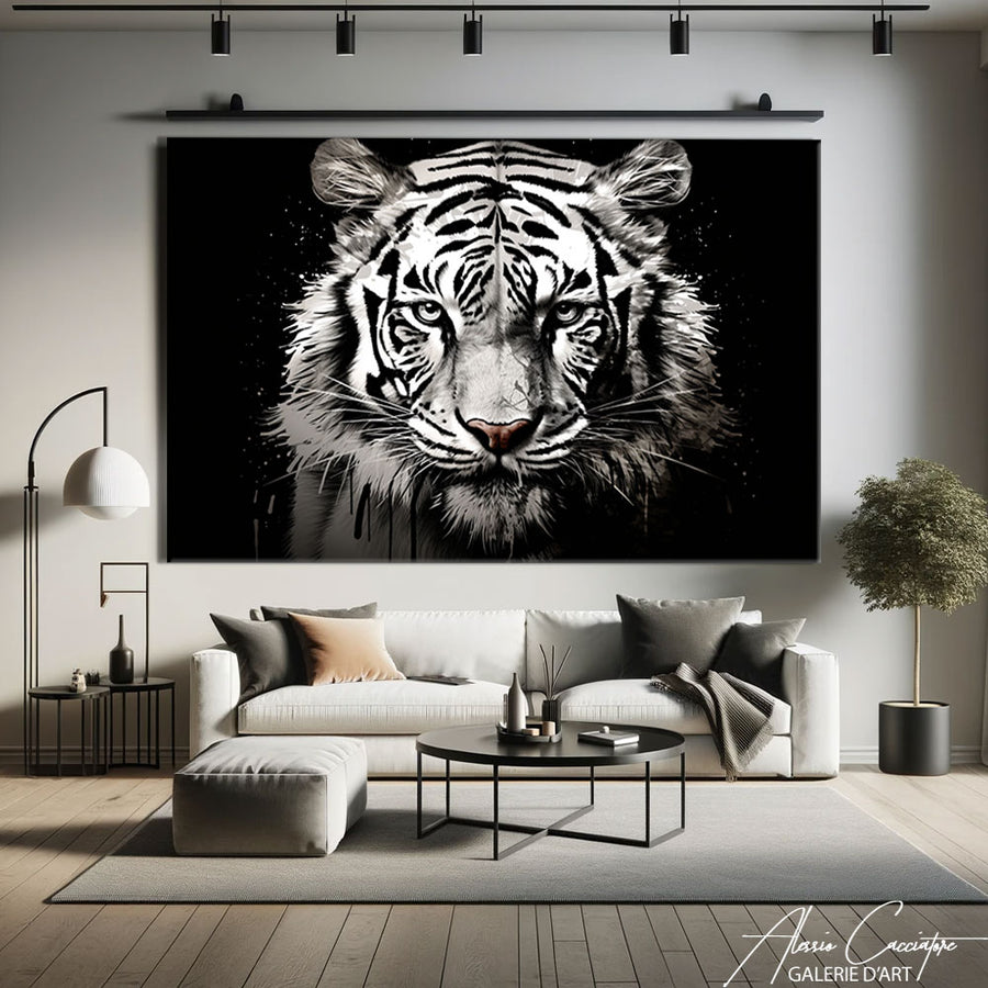 Tableau Tête Tigre – mise en situation