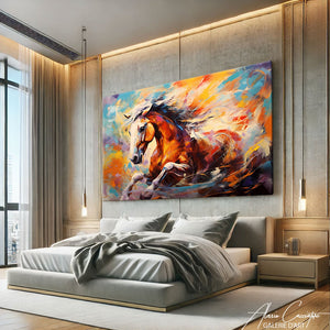 tableau cheval coloré